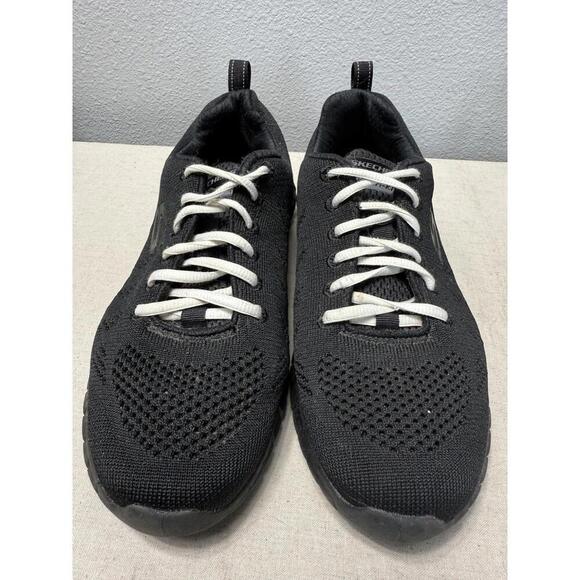 Skechers Overhaul Debbir Memory Foam Shoes  Black Sz 8.5 - Picture 3 of 9